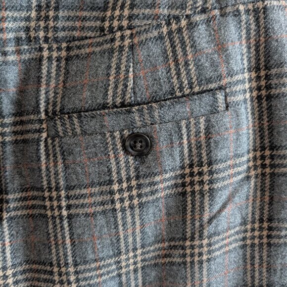 GAP Wool Blend Grey Plaid Mini Skirt Size 8 Academia Preppy Classic - Picture 7 of 12